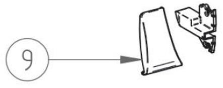 Frontblendenendkappen-Satz weiß - Thule Ersatzteil Nr. 1500601591 - passend zu Thule Omnistor 5003