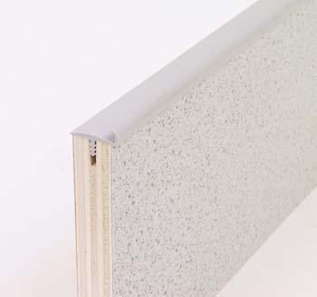 Tür-Innenumleimer mit Dichtlippe, mittelgrau, 5m