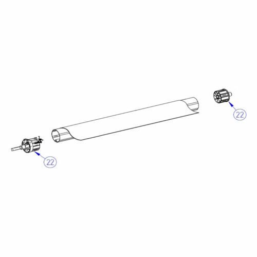 Tuchrollenendkappen-Satz - Thule Ersatzteil Nr. 1500601258 - passend zu Thule Omnistor 8000