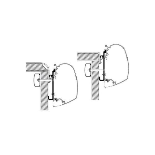 Thule Omnistor 5200/8000/4200 Adapter für Rapido Serie 5, 400cm