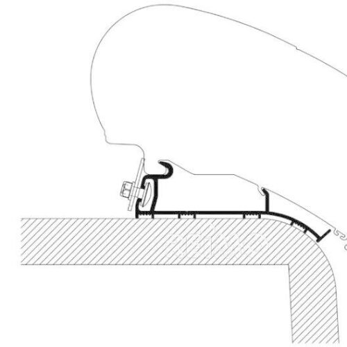 Thule Omnistor 9200/6300 Adapter, Hymer 2013 Roof, 350cm