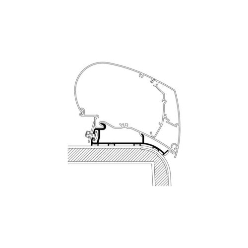 Thule Omnistor 9200/6300 Adapter, Hymer 2013 Roof, 500cm