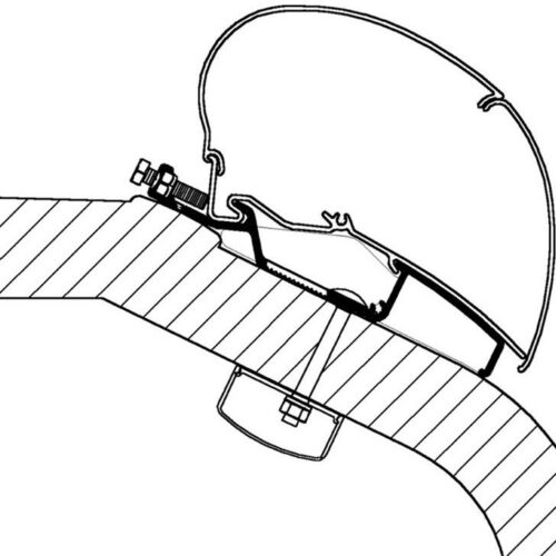 Thule Omnistor 9200/6300 Adapter für LMC Liberty TI/TEC, 500cm