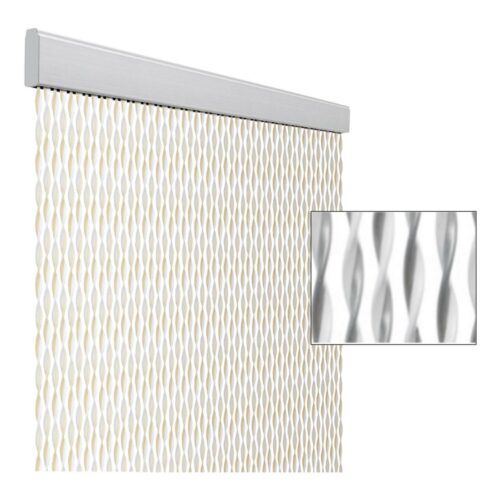 Arisol String Türvorhang, 60x190cm, weiß/grau