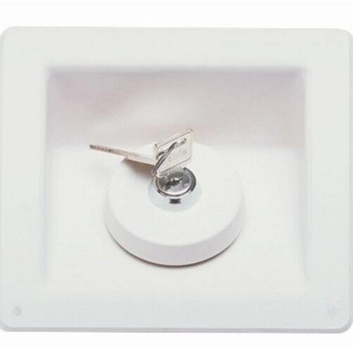 Lilie Wasser-Einfüllstutzen, quadratisch, weiß