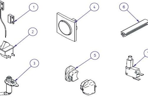 Türkontaktschalter 12V - Thule Ersatzteil Nr. 1500602761 - passend zu Thule Step electric 12V