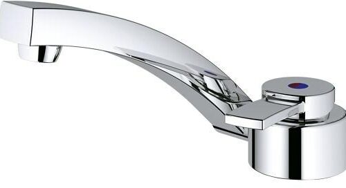 Comet Florenz Kompakt Einhebelmischer, Ø33mm, Nylonflexschäuche, Mikroschalter, chrom