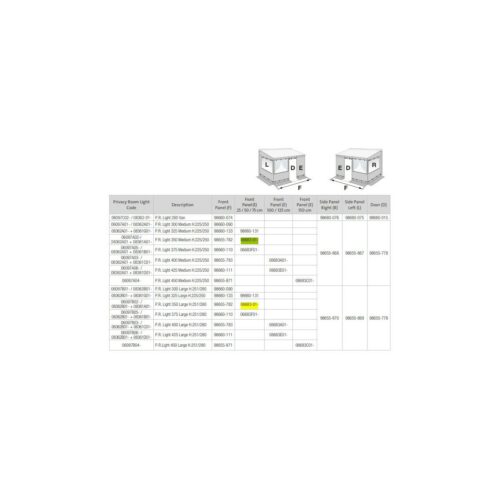 Fiamma Ersatz-Frontwand 50 für Privacy Room Light