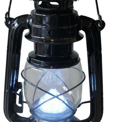 Happy People LED Laterne, batteriebetrieben, dimmbar, schwarz