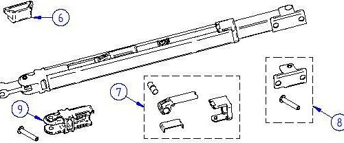 Schnellspannhebel bis Bj. 2010 - Thule Ersatzteil Nr. 1500601150 - passend zu Thule Omnistor 5000 / 5002 / 5102 / 5500 / 5575 / 5800 / 6002 / 6502 / 6802 / 6900 / 8000 / Caravanstyle