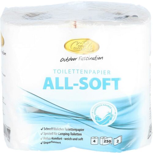 Camp4 All-Soft Toilettenpapier, 4 Rollen