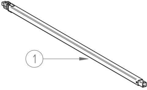 Teleskoparm bis Markisenlänge 2,6m - Thule Ersatzteil Nr. 1500602184 - passend zu Thule Omnistor Caravan Style