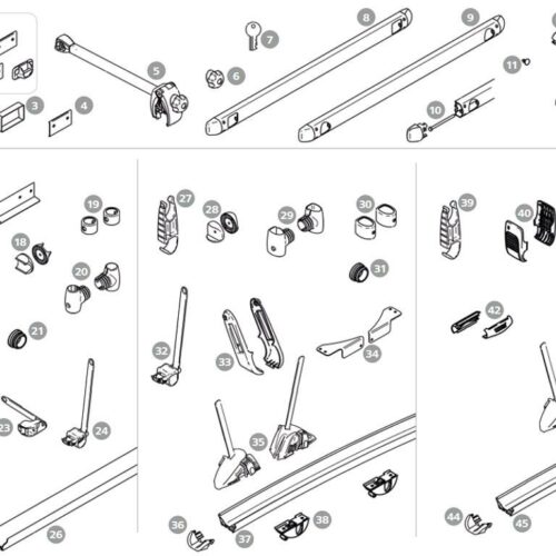 Quick-Blocker-Einsatz - Thule Ersatzteil-Nr. 1500602403 - passend zu Omnibike Elite G2/Excellence, links/rechts