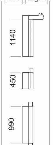 Mastprofil links - Thule Ersatzteil Nr. 1500602165 - passend zu Thule Safari Residence & Panorama Serie 5 / 6 / 8000 / 9200