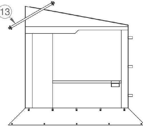 Stabilisierungsstange - Thule Ersatzteil Nr. 1500600138 - passend zu Thule Safari Residence / Panorama