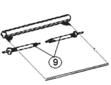 Tuchrollen-Federwellen links u. rechts - Thule Ersatzteil Nr. 1500601199 - passend zu Thule Omnistor 2000