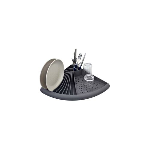 Gimex Eck-Geschirrständer, grau