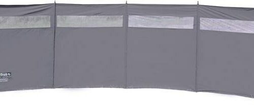 Windschutz EuroTrail mit 4 Fenstern, grau