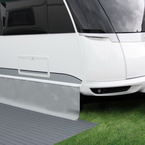 Hindermann Premium Bodenschürze, hellgrau, 300x50cm