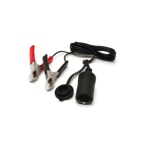 Carbest 12/24V Batterieklemmen, mit Zigarettenanzünderdose