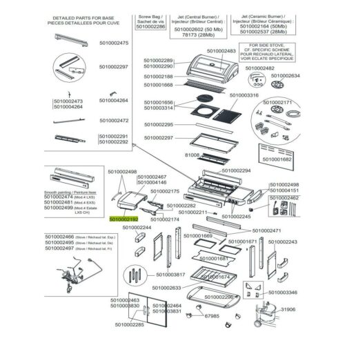Utensilo Haken - Campingaz Artikel-Nr. 5010002192 - für Ablage Gasgrill 2-3-4 Series