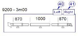 Klemmprofil, links, Auszug 3m - Thule Ersatzteil Nr. 1500602762 - passend zu Thule Safari Residence / Panorama 9200
