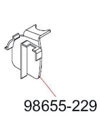 Verschlussstück rechts - Fiamma Ersatzteil Nr. 98655-229 - passend zu F45Ti L // ZIP