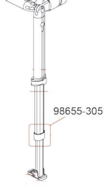 Endrohrabdeckung Stützfuß - Fiamma Ersatzteil Nr. 98655-305 - passend zu Fiamma Caravanstore 2005 / 2007 / 2013 / ZIP // F35 Pro 2013