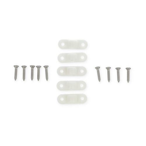 Kunststoff-Wandösen, waagerecht, 5er-Pack