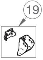 Halterung Spannstange / Klemmprofil - Thule Ersatzteil Nr. 1500601682 - passend zu Thule Safari Residence/Panorama 5003/5200/4200/4900