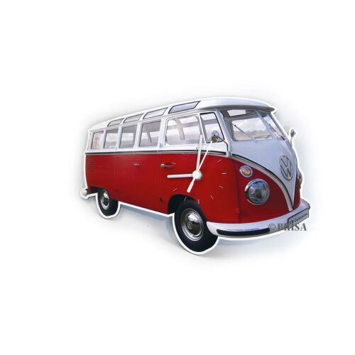 VW Collection Wanduhr VW T1, rot