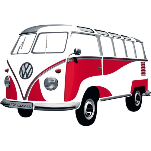 VW Collection Wandtattoo VW T1, classic rot