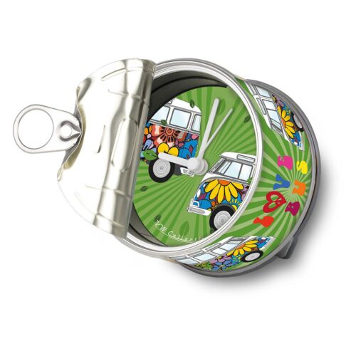 VW Collection VW T1 MyClock Dosenuhr, Love Bus