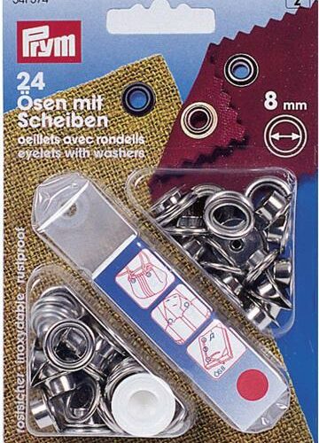 Ösen und Scheiben in Messing, 4mm, 50er-Pack