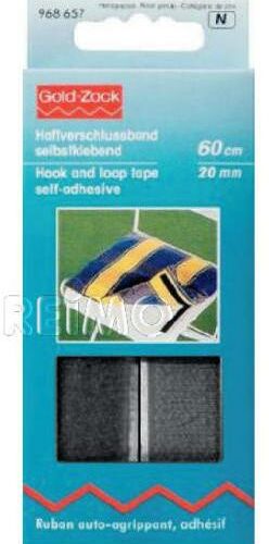 Haftverschlussband selbstklebend, schwarz