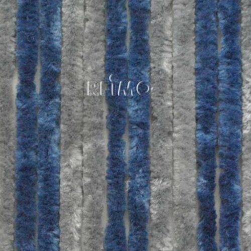 Arisol Chenille Flauschvorhang, 120x185cm, grau/blau, ideal für Kastenwagen/Vans