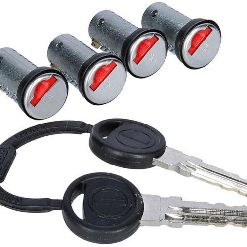 ZADI Schließzylinder-Set, 4 Zylinder u. 2 Schlüssel