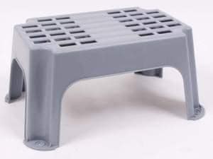 Trittstufe Steppy, Kunststoff, 49x33x23cm, grau