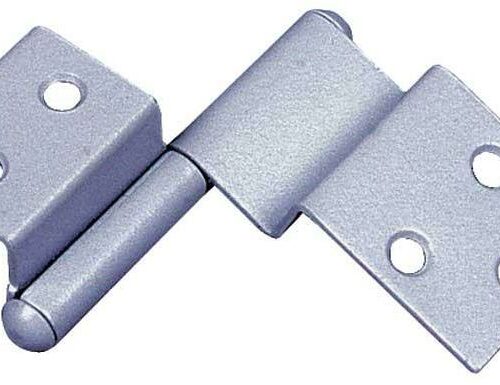 FAWO Spezialscharnier, rechts, mittelgrau, 2er-Pack