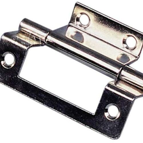 FAWO Klappenscharnier, doppelt gekröpft, 50mm, vernickelt, 4er-Pack