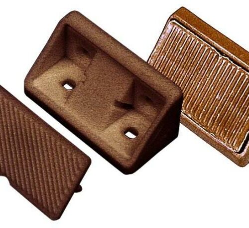 FAWO Möbelverbinder mit Kappe, 10er-Pack, braun