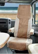 Hindermann Schonbezug Armlehne für Mercedes Sprinter (W906) ab Bj. 2007, anthrazit/hellgrau