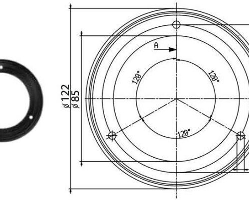 Gummidichtung Zadi für 123x84mm Filter schwarz