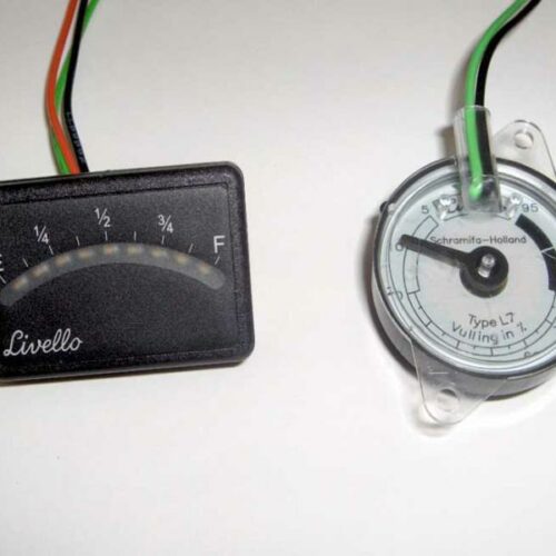 Fernanzeige für Gastank