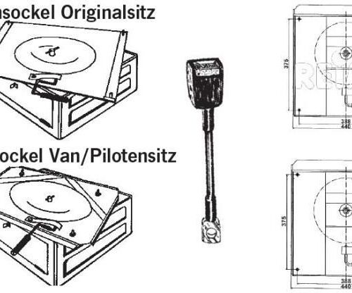 Handbremsadapter für VW T5-Safesockel