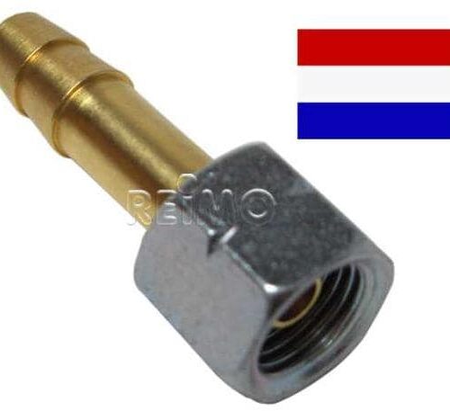 Übergangsstück Mutter 1/4 links 9mm Stutzen