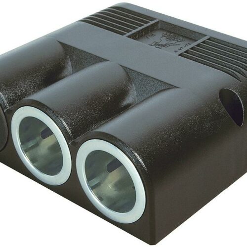 Pro Car Dreifachsteckdose, mit Aufbau USB, 2x2500mA, ohne Bodenplatte