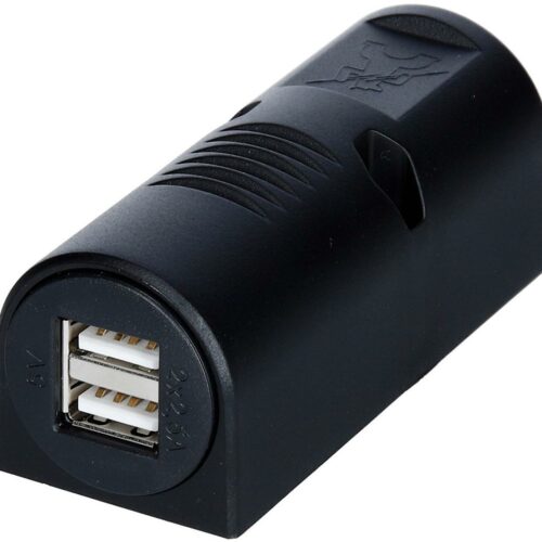 Pro Car Aufbaudose mit Doppel USB, 12/24V