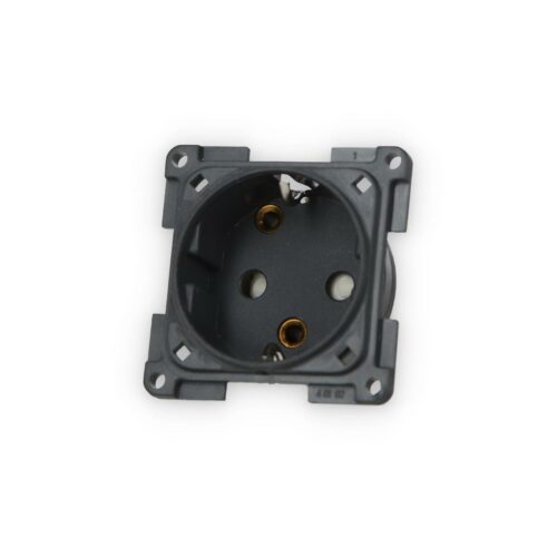 Inprojal System 20.000 Steckdose Schuko, 230V, mit Kindersicherung, schiefergrau