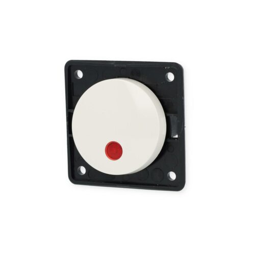 Berker Integro Flow/Pure Kontroll-Ausschalter, beleuchtet, 12V, polarweiß